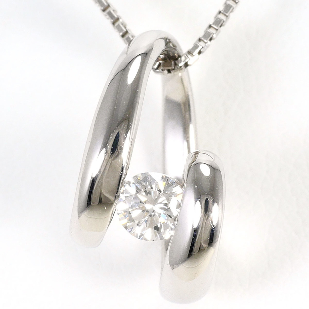PT900 Platinum / PT850 Necklace with 0.19ct Diamond, Total Weight 4.7g, 41cm ...